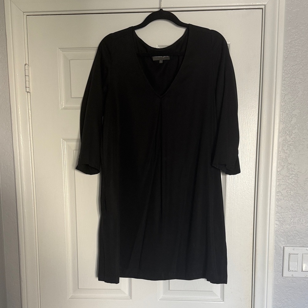 Michael Stars Black V-Neck Tunic Dress